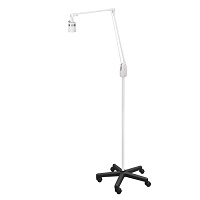 DAZOR L6734-WH Mobile Floor Stand Light, Articulating Floating Arm, White | CD4PFH