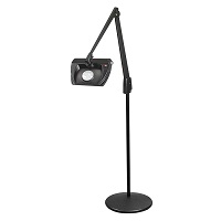 DAZOR LMR730-16-BK LED Stretchview Magnifier, 5X, Pedestal Floor Stand Base, Black, 42 Inch | CD4PTL
