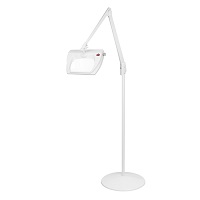 DAZOR LMR730-WH LED Stretchview Magnifier, 1.75X, Pedestal Floor Stand Base, White, 42 Inch | CD4PTV