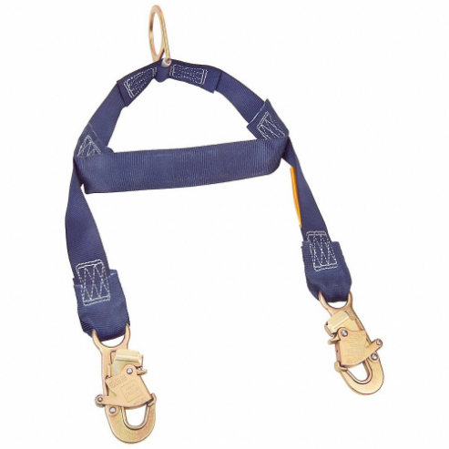 Rescue Lanyard, 24 Inch Length, 310 lb Weight Capacity, Steel, Blue