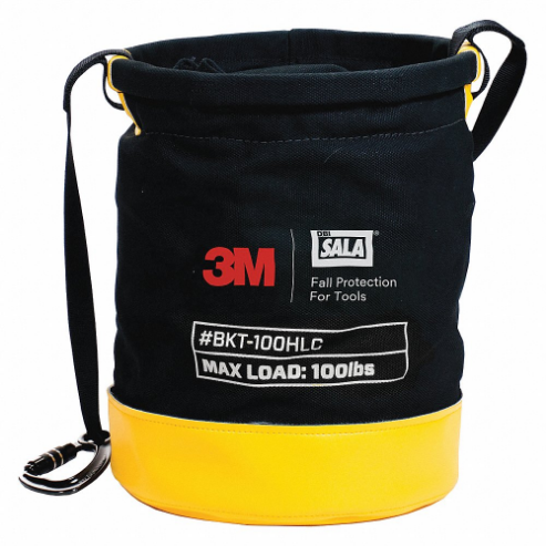 DBI-SALA 1500134 Bucket, Hand Tools/Power Tools/Small Parts, Carabiner, Hook-and-Loop, 15 Inch Height | CR2YYU 447Z19