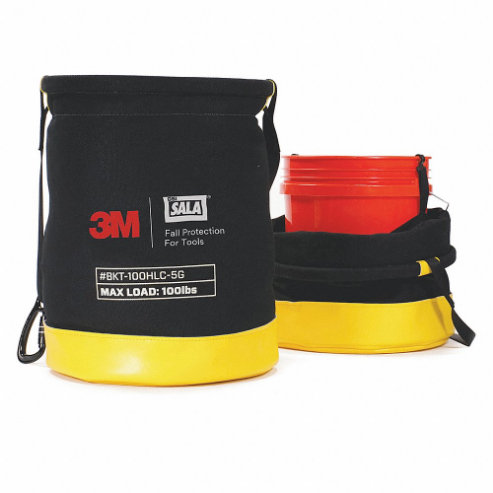 DBI-SALA 1500135 Bucket, Hand Tools/Power Tools/Small Parts, Carabiner, Hook-and-Loop, 20 Inch Height | CR2YYW 447Z20