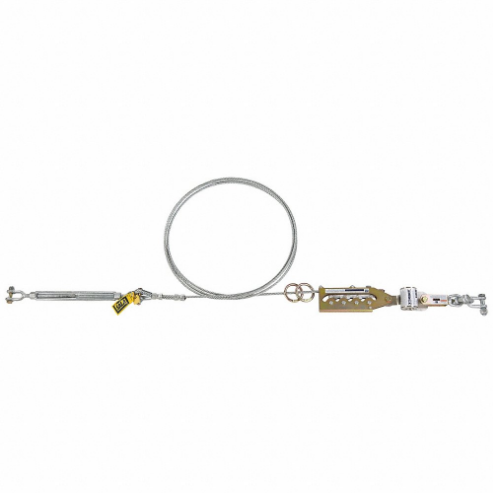 DBI-SALA 7602100 Horizontal Lifeline System, 100 ft Lifeline Length, Reusable, Anchorage Connectors, Steel | CP2QPJ 30M938