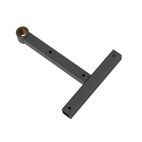 DECTRON USA 70-0050-00 T Mounting Bar, 0.87 Inch Bearing Hole, Steel, Black Powder Coat | CE8AFF