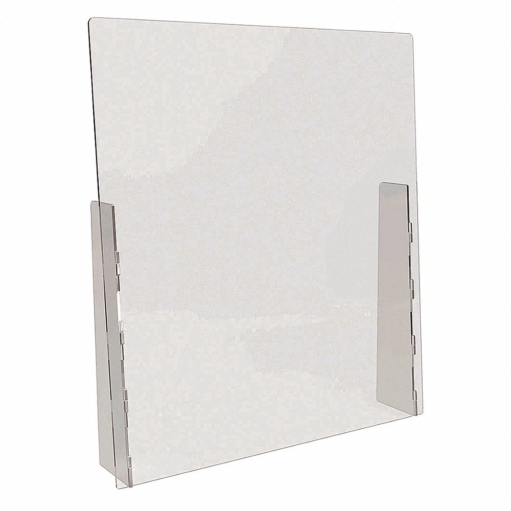 DEFLECTO PBCTPC3136F Countertop Sneeze Guard, 36 Inch Ht, 1/8 Inch Thick, 31 3/4 Inch Width, 2 PK | CP3LNR 56JZ98