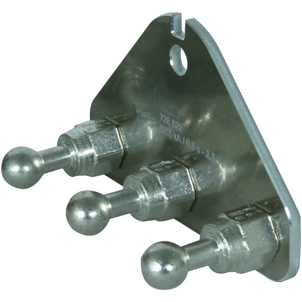 DEHN 728522 Earth Connecting Plate, 12.5mm, With Bore | CL7NVN