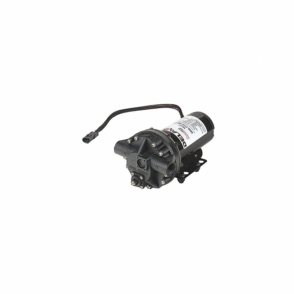 Diaphragm Pump, Polypropylene, Santoprene, 12VDC, 4.0 GPM