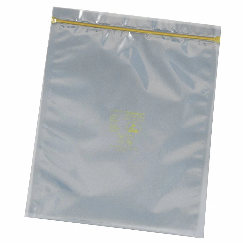 Poly Bag, 18 Inch Width, 18 Inch Length, 3 Mil Thick, Silver, Reclosable, Zip Seal