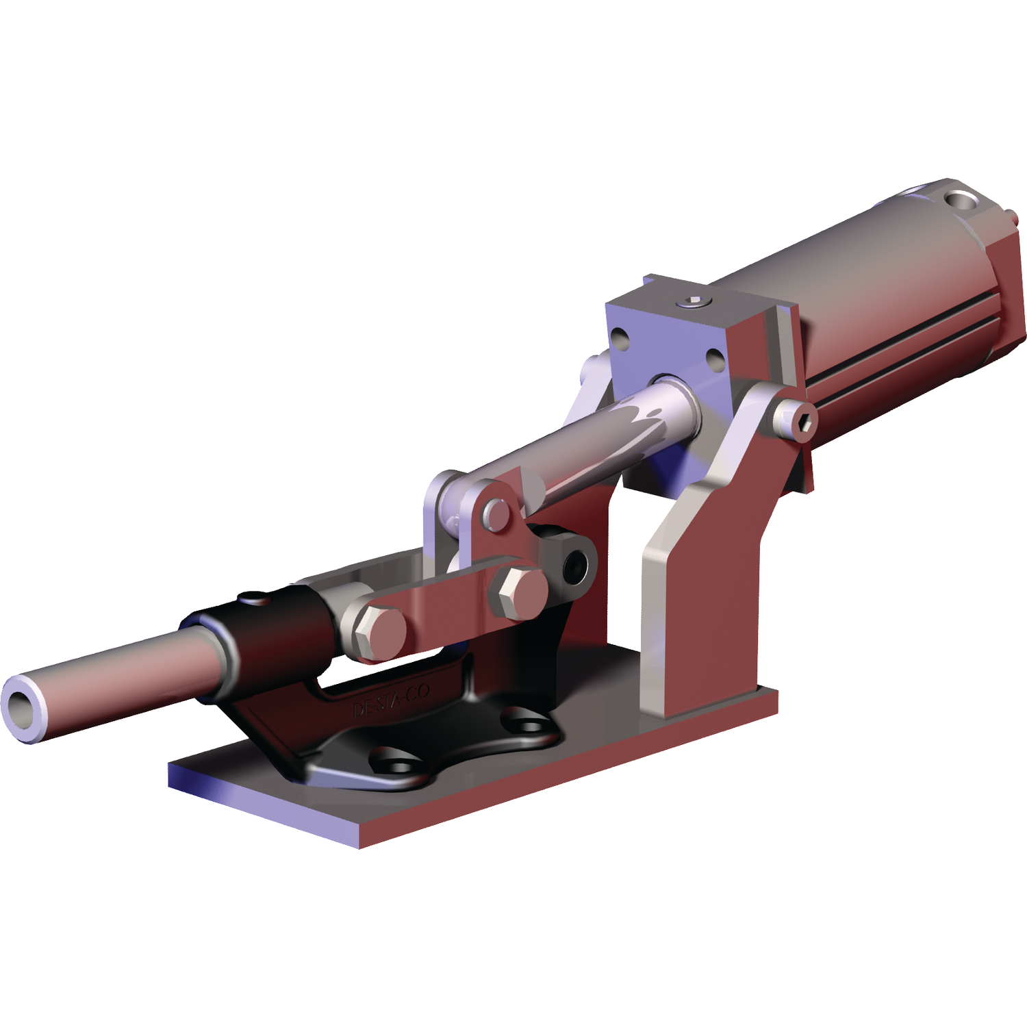 Pneumatic Toggle Clamp, 2 Inch Plunger Travel, 16000 lb