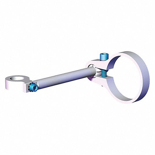 Proximity Sensor Mount Swivel, Silver Finish, Aluminium