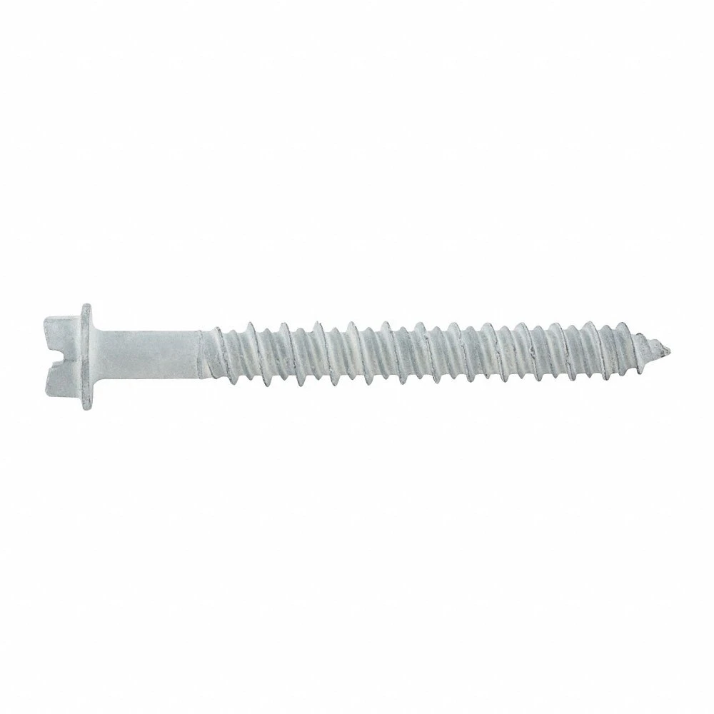 Screw Anchor, 3/16 Inch Dia, 1/4 Inch Size, 2 3/4 Inch Lg, 1 7/8 Inch Thread Length