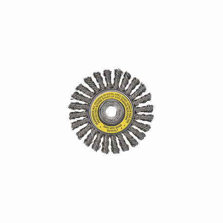 DEWALT DW4930 Wire Wheel Brush, 4 Inch Brush Dia, 5/8 Inch Arbor Hole, 0.02 Inch Wire Dia | CP3RGK 592U78