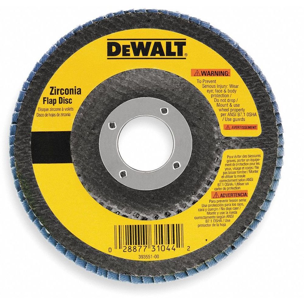Flap Disc, Arbor Mount, 80 Grit, Medium Grade, 4-1/2 Inch Dia