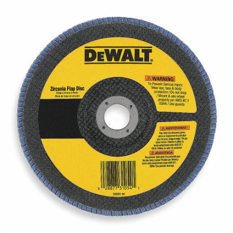 DEWALT DW8321 Arbor Mount Flap Disc, Zirconia Alumina | CP3PWK 6HD61