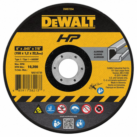 DEWALT DW8725A Abrasive Cut-Off Wheel | CR2ZQL 120W89