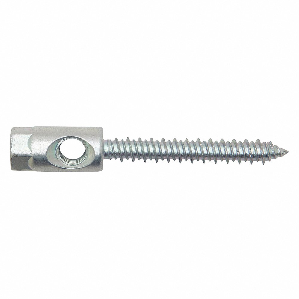 Rod Hanger, 3/8 In - 16 Rod Thread Size, 5/16 In Screw Size, 2 1/4 In Shank Lg., Horizontal