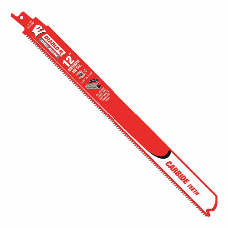 DIABLO DS1210CF Reciprocating Saw Blade, 10 Teeth Per Inch, 12 Inch Blade Length, 1 Inch Height | CP3RPR 404N08