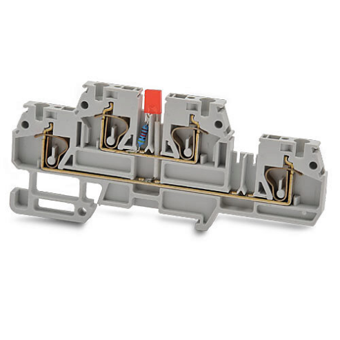 Screwless Double-Level Feedthrough Terminal Block