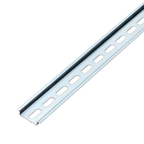 Din Rail, Slotted, 35mm, 7.5mm Height, 1M Length, Plated Steel