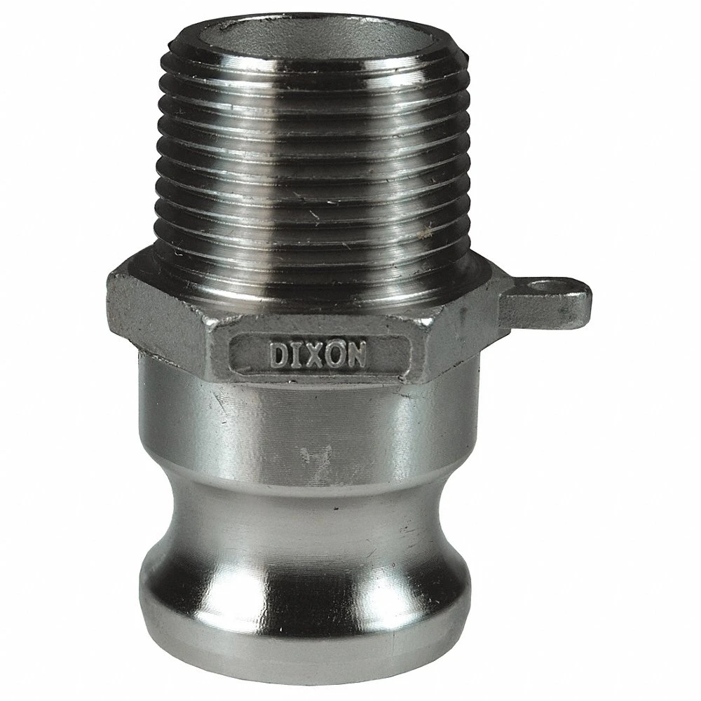 DIXON 300-F-SS Adapter, 3 Inch Size, Lock Adpater x Male NPT, Stainless Steel | AK2QVM
