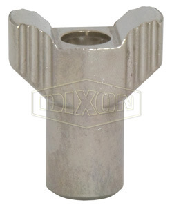 DIXON 13WNS Serrated Wing Nut, SERRATED WING NUT 304 5/16 Inch-18 | AL8ARU