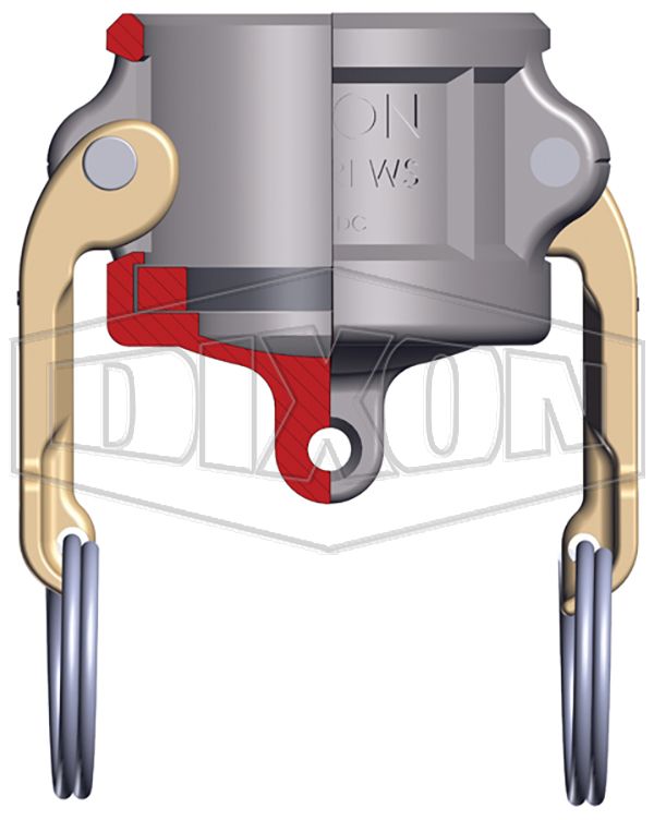 DIXON 200-DC-ALH Hardcoat Dust Cap, 2 Inch Size, Aluminium | BX6MTE