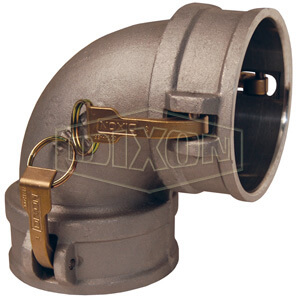 DIXON 300DD-90AL Coupling Adapter, 3 Inch Size, 90 Degree Female Coupler x Female Coupler | AM4DKP