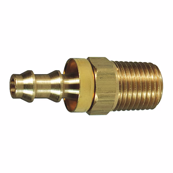 DIXON 2720404C Push-on Inch Hose Barb, 1/4 Inch Hose I.D. x 1/4 Inch MNPTF, Brass | AK2NHK