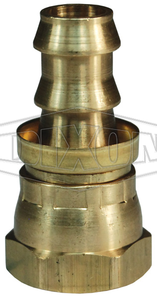 DIXON 2780604CBC Push-On Hose Barb Ball Seat, 3/8 Inch Hose I.D. x 1/4 Inch Female NPSM Swivel | AZ6UPX