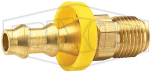 DIXON 2900510C Push-On Hose Fitting, 5/16 Inch P/O Hose x 5/8 Inch-18 UNF, Male SAE Swivel | AZ3WXR