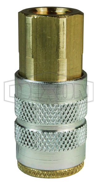 DIXON 2FBF1-B Threaded Coupler, 1/8 Inch BSPP, Brass | BX6NMR