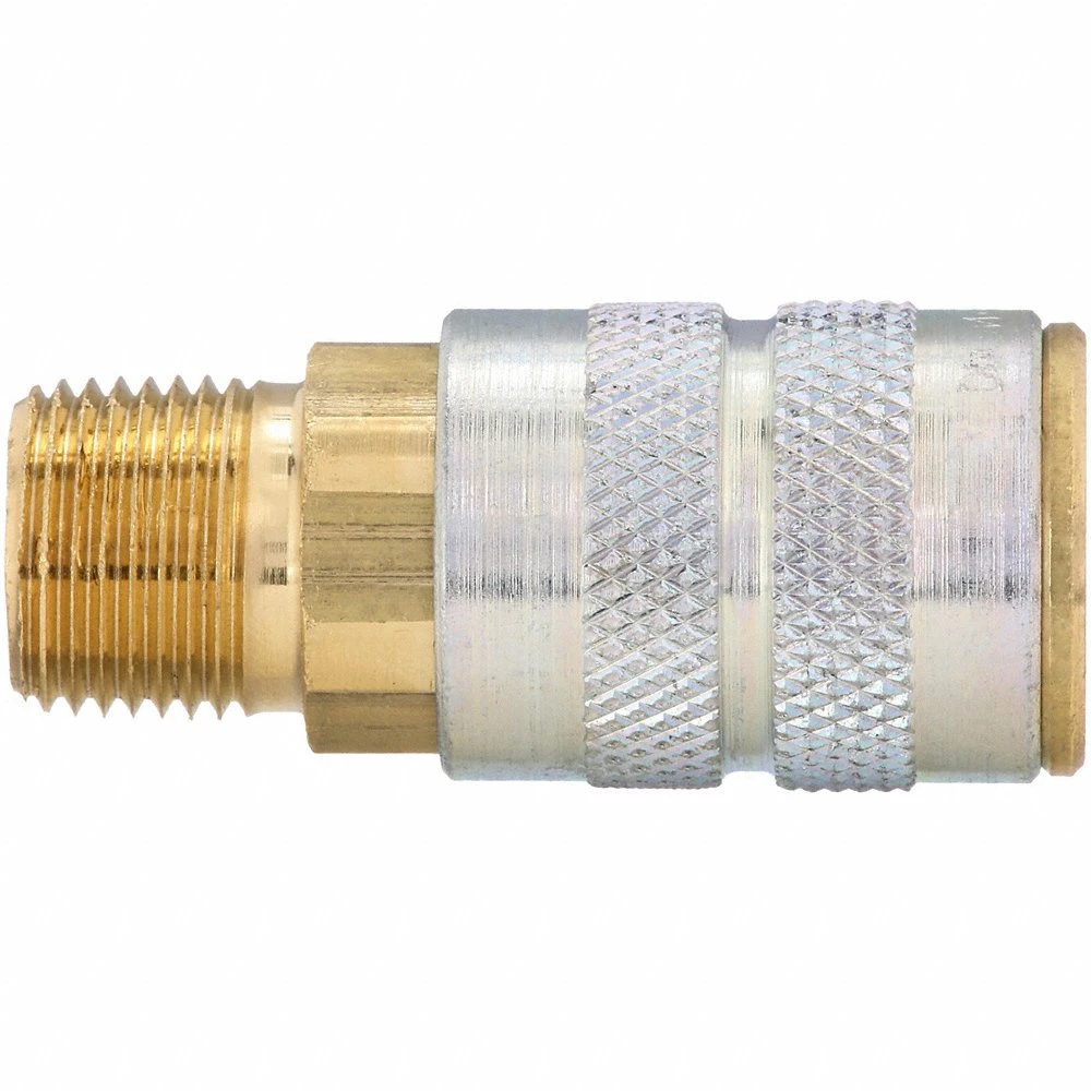 DIXON 2FM3-B Threaded Coupler, 3/8 Inch MNPTF, Brass | AE3CZR 5CGT3