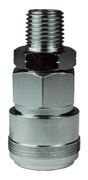 DIXON 2NKBM2 Threaded Coupler, 1/4 Inch Size, 1/4 Inch MBSPP, Steel | BX6NRK