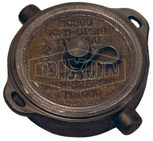 DIXON 300-SFC-MI Fusible Pipe Cap, Female NPSM, 3 Inch Size, Malleable Iron | BX6NWN