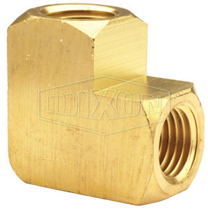 DIXON 3021212C Pipe Elbow, Female, 3/4 Inch NPTF, 90 Deg. Bend, Brass Extruded | AM3BTC