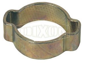 DIXON 2327 Double Ear Pinch On Clamp, 1 Inch Size, Zinc Plated Steel, 100 Pack | AL2EZW