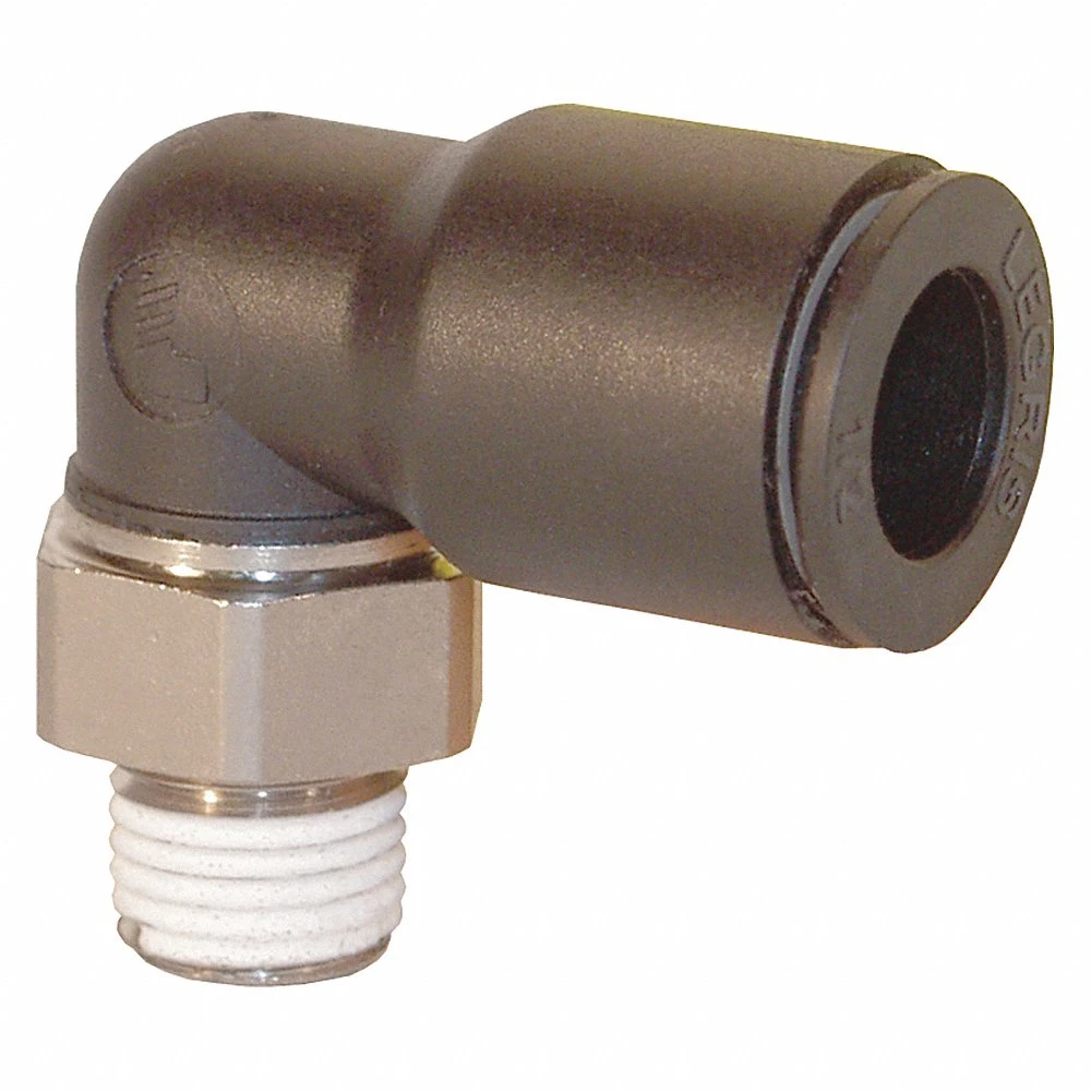 DIXON 31095614 Push-In Male Elbow, Nylon/Brass, 1/4 Inch Tube x 1/4 Inch Male NPT | AM7JTH