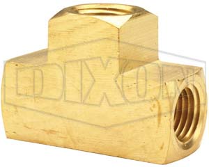 DIXON 3221212C Female Tee, Extruded, 3/4 Inch Nptf, Brass | BX6PJP