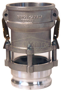 DIXON 3544CA Aluminium Coupler x 4 Inch Adapter, Bulk Transfer In-line Sight Glass | AN9FDT
