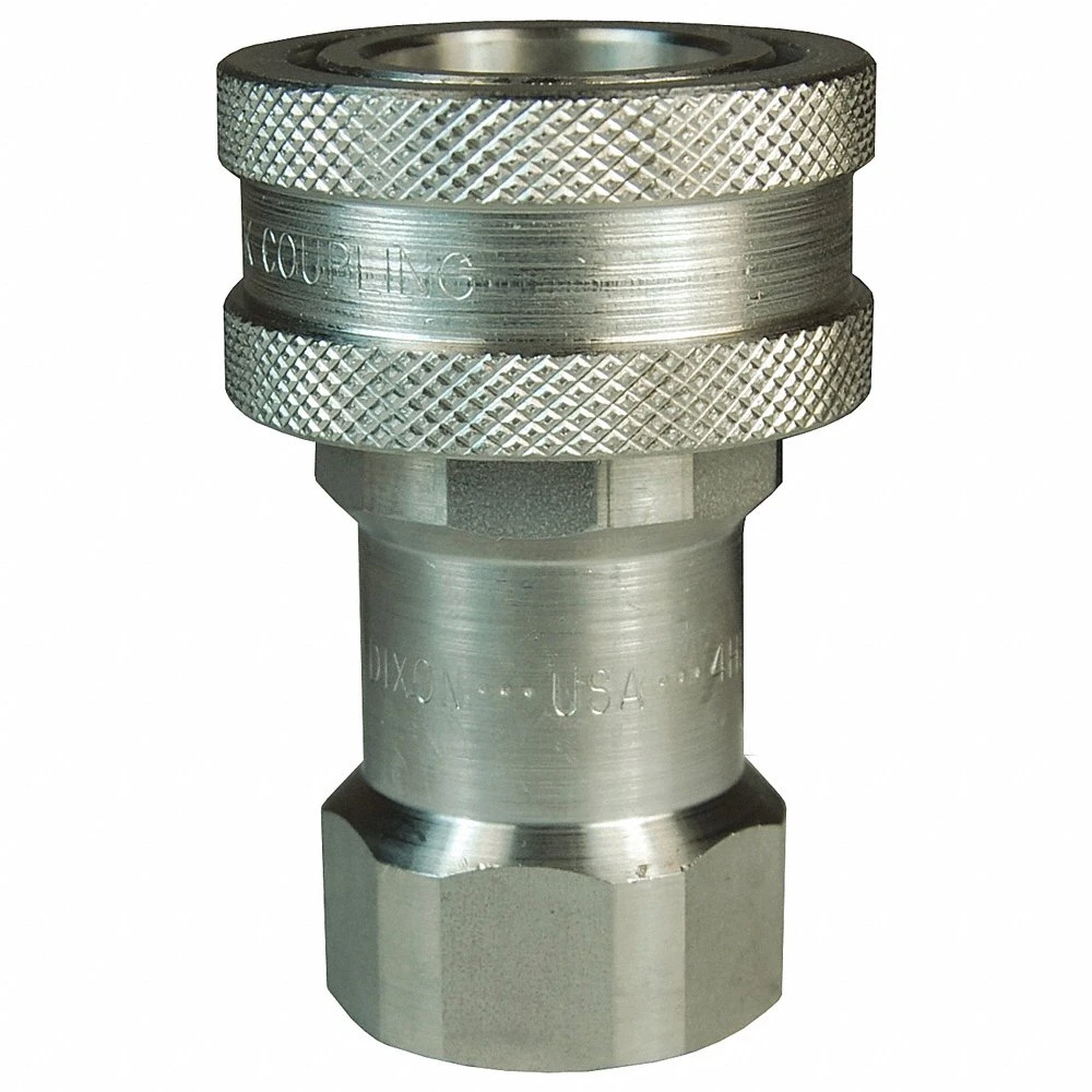 DIXON 3HF3-S ISO-B Coupler, 3/8 Inch Size, 3/8 NPTF, 303 Stainless Steel | BX6HBV