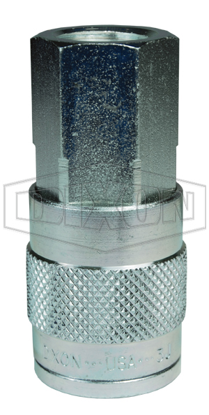 DIXON 3JF4 Truflate Coupler, 1/2 Inch NPTF, Steel | BX6PVT
