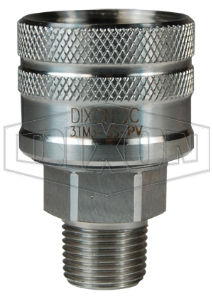 DIXON 3TM3-SS-PV Enerpac Coupler, 3/8 Inch M-NPTF, 316 Stainless Steel | BX6PZR