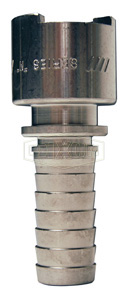 DIXON 4NS6-S Bowes Coupler, 3/4 Inch Barb, 303 Stainless Steel | BX6RER