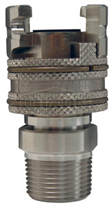 DIXON 4PM6-S Thor Coupler, 3/4 Inch M-NPTF, 303 Stainless Steel | BX6RGE
