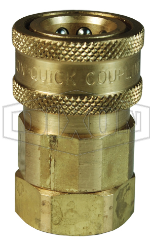 DIXON 2VBF2-B Hydraulic Coupler Body, 1/4 Inch BSPP, Brass | BX6NTA