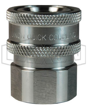 DIXON 10VF10-SS-E 1-1/4 Inch H-Coupler, 316 Stainless Steel, 1-1/4 Inch NPTF, Unvalved | BX6KQP