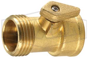 DIXON 500GHV Ball Valve, Brass, Forged, 3/4 NH Male x Female | BX6JKC