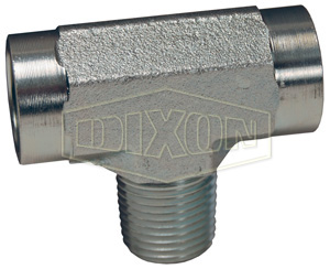 DIXON 5604-16 Branch Tee, Adapter, 1 -11.5 FNPTF x Inch MNPTF, Zinc Plated Steel | BX6RQA