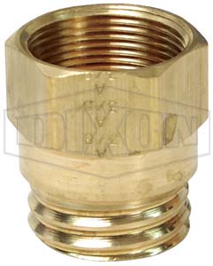 Air Brake Rubber Hose Spring Guard Nut, 1-1/4 Inch Hex, 1/2 Inch Hose Size