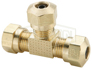DIXON 64NAB10 Union Tee, Brass, DOT Air Brake 5/8 Inch Tube x 13/16 Inch-18 Straight Thread | AN2UDP